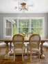 Modern Gold Flush Mount Ceiling Chandelier 9 Light Glass Globe